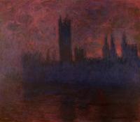 Monet, Claude Oscar - Houses of Parliament, London, Symphony in Rose
